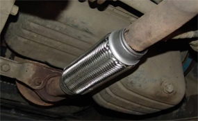 Замена гофры глушителя